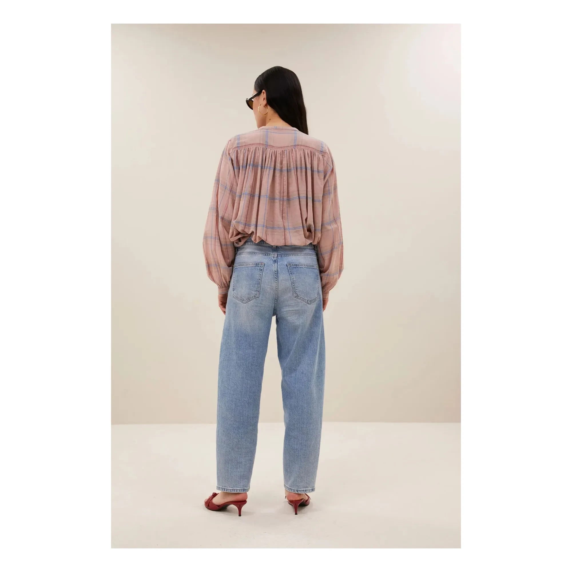 By Bar - Nyka Organic Cotton Blouse | Powder Pink
