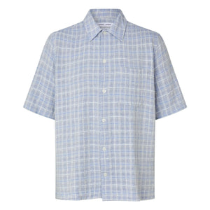 Samsoe Samsoe - Saayo Cotton Short Sleeve Shirt | Light blue