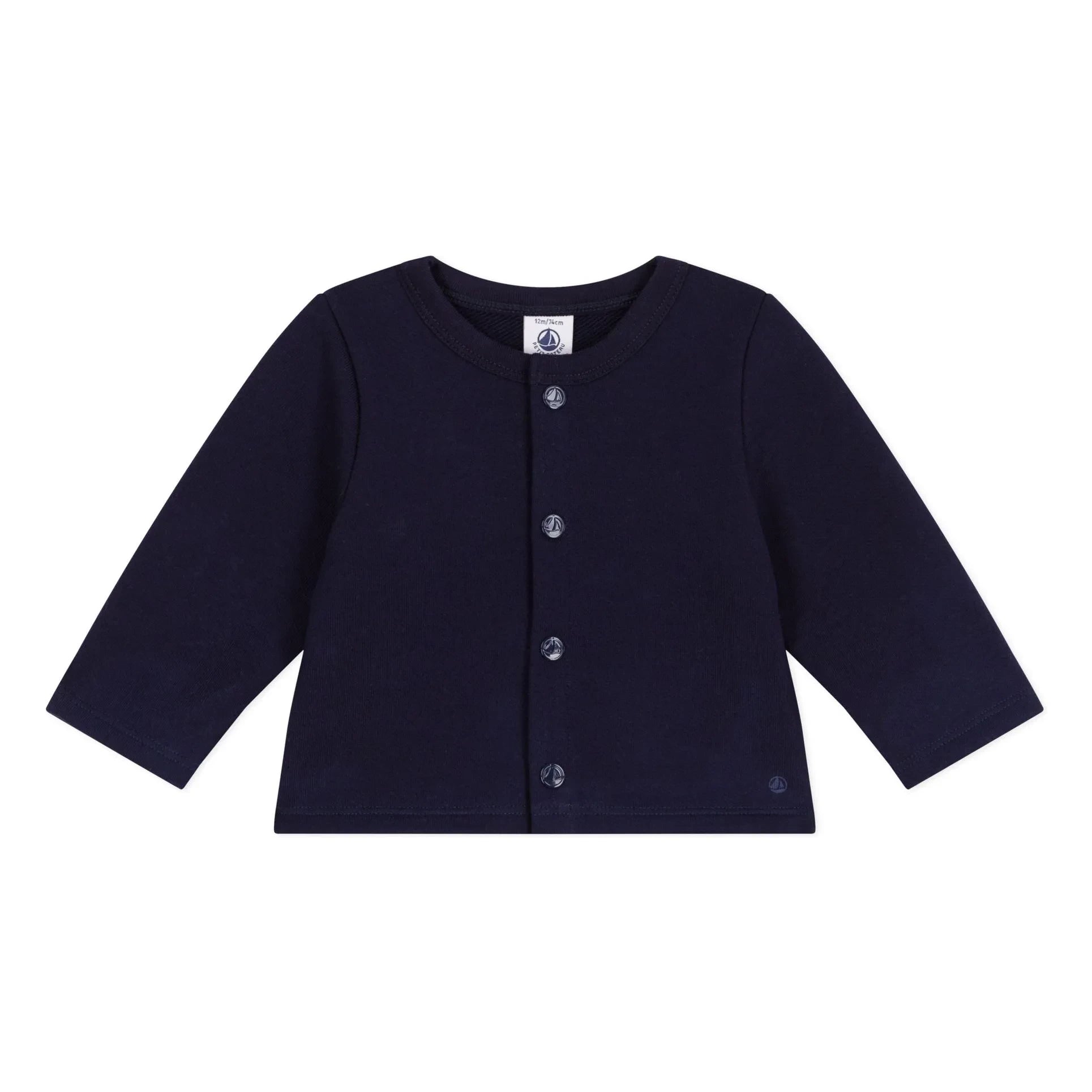 Petit Bateau - Organic Cotton Cardigan | Night Blue