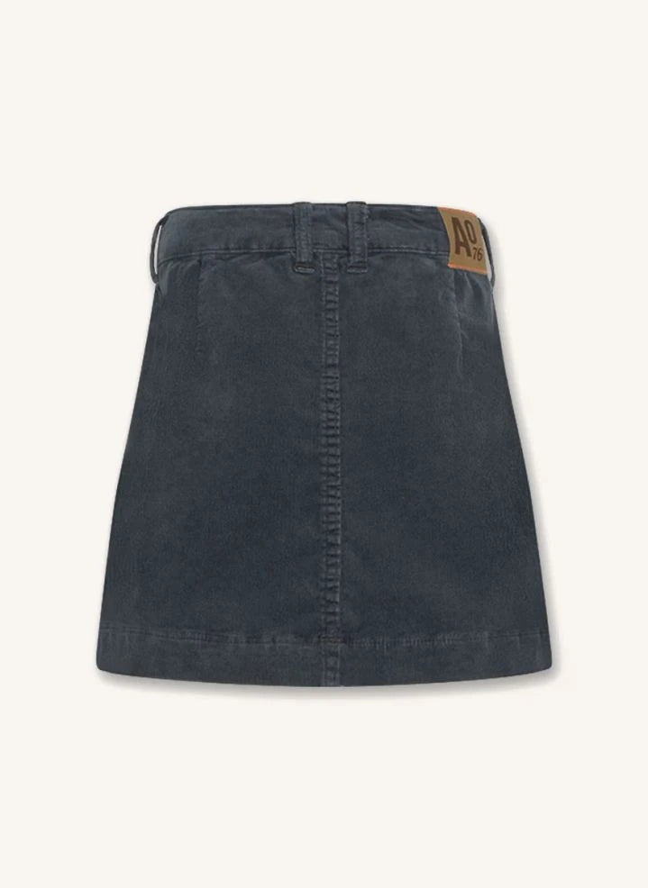 AO76 - Anka Mike Cotton Skirt | Black