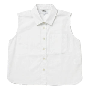 Finger in the Nose - Ella Sleeveless Shirt | White