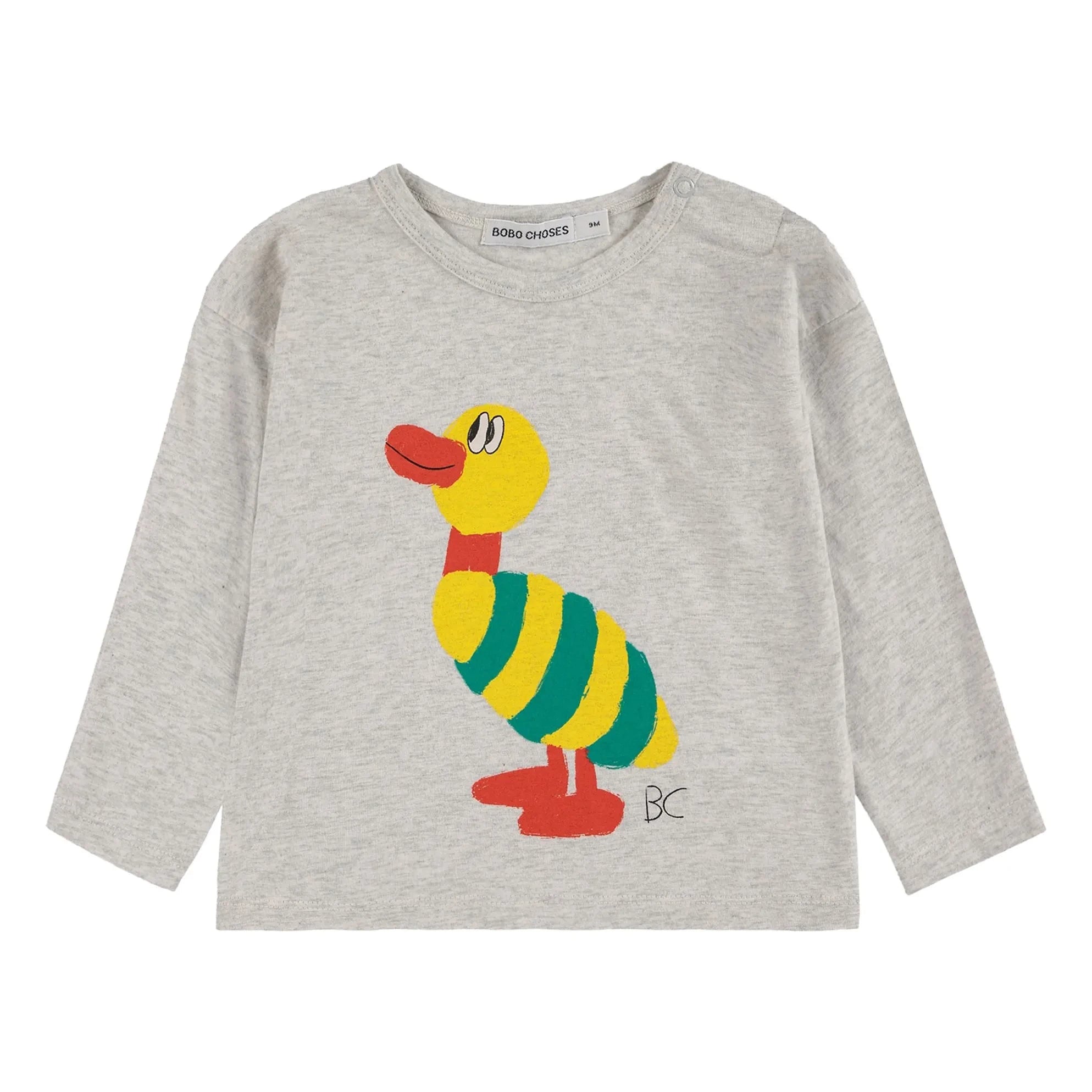 Bobo Choses - Duck T-shirt | Heather Gray