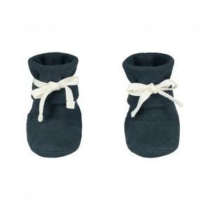 Gray Label - Organic Cotton Baby Slippers | Gray Blue