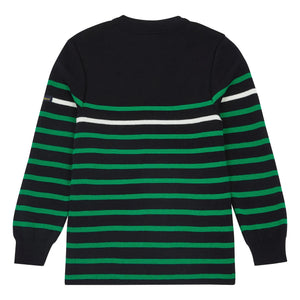Le Minor - Striped Merino Wool Sweater x Smallable | Navy Blue