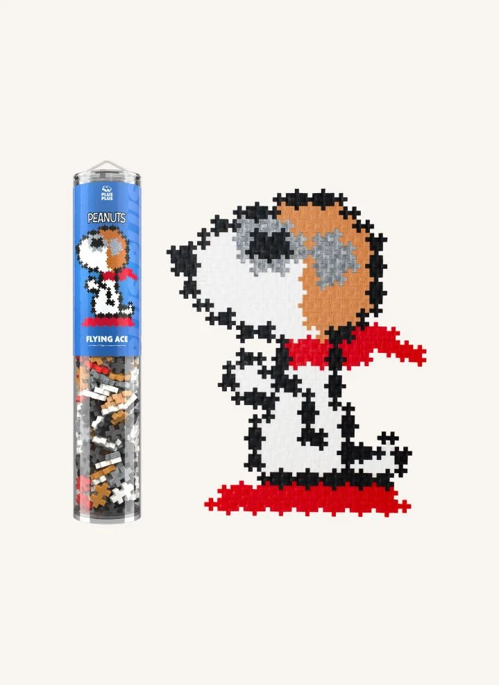 Plus-Plus - Snoopy Aviator Tube - 275 Pieces - Plus-Plus x Peanuts | White
