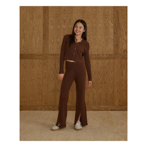Rylee + Cru - Ribbed Jersey Leggings | Brown