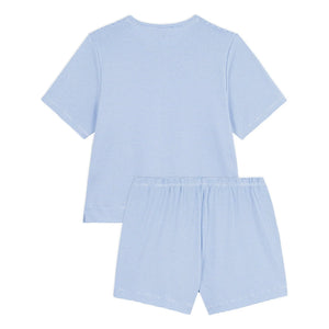 Petit Bateau - Organic Cotton Striped Pajama Shorts | Blue
