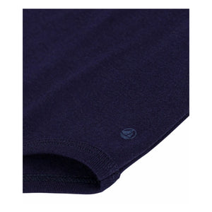 Petit Bateau - Organic Cotton Turtleneck Bodysuit | Night Blue