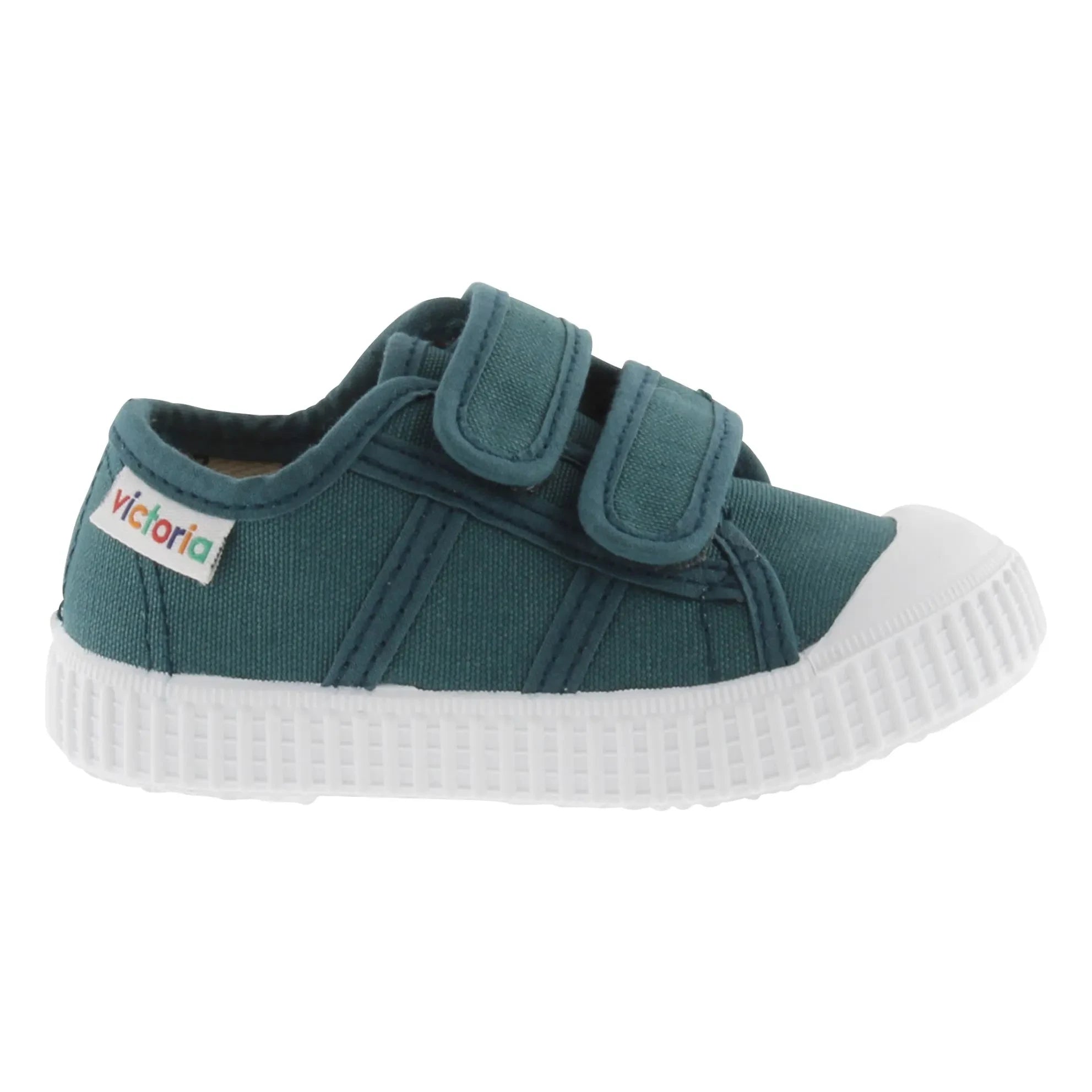 Victoria - Tiras Lona Scratch Sneakers | Peacock Blue