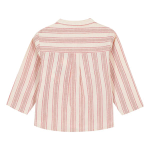 Bonton - Never Striped Baby Shirt | Cream