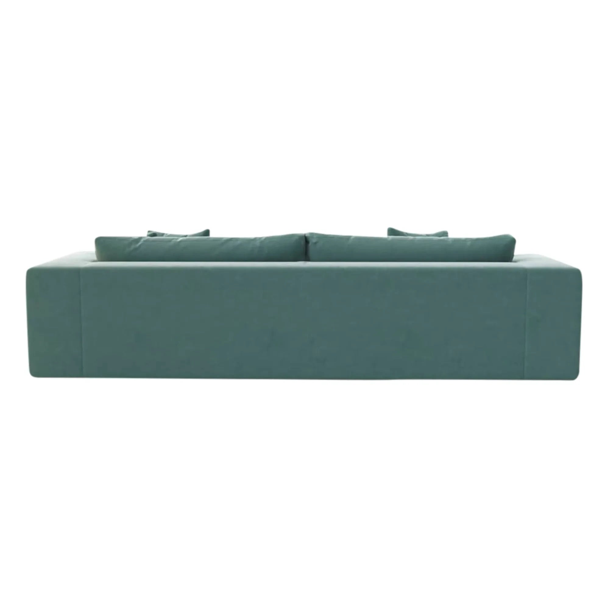Panac Edition - Bellechasse velvet brushed 4-seater sofa - 260 cm | Charcoal Gray