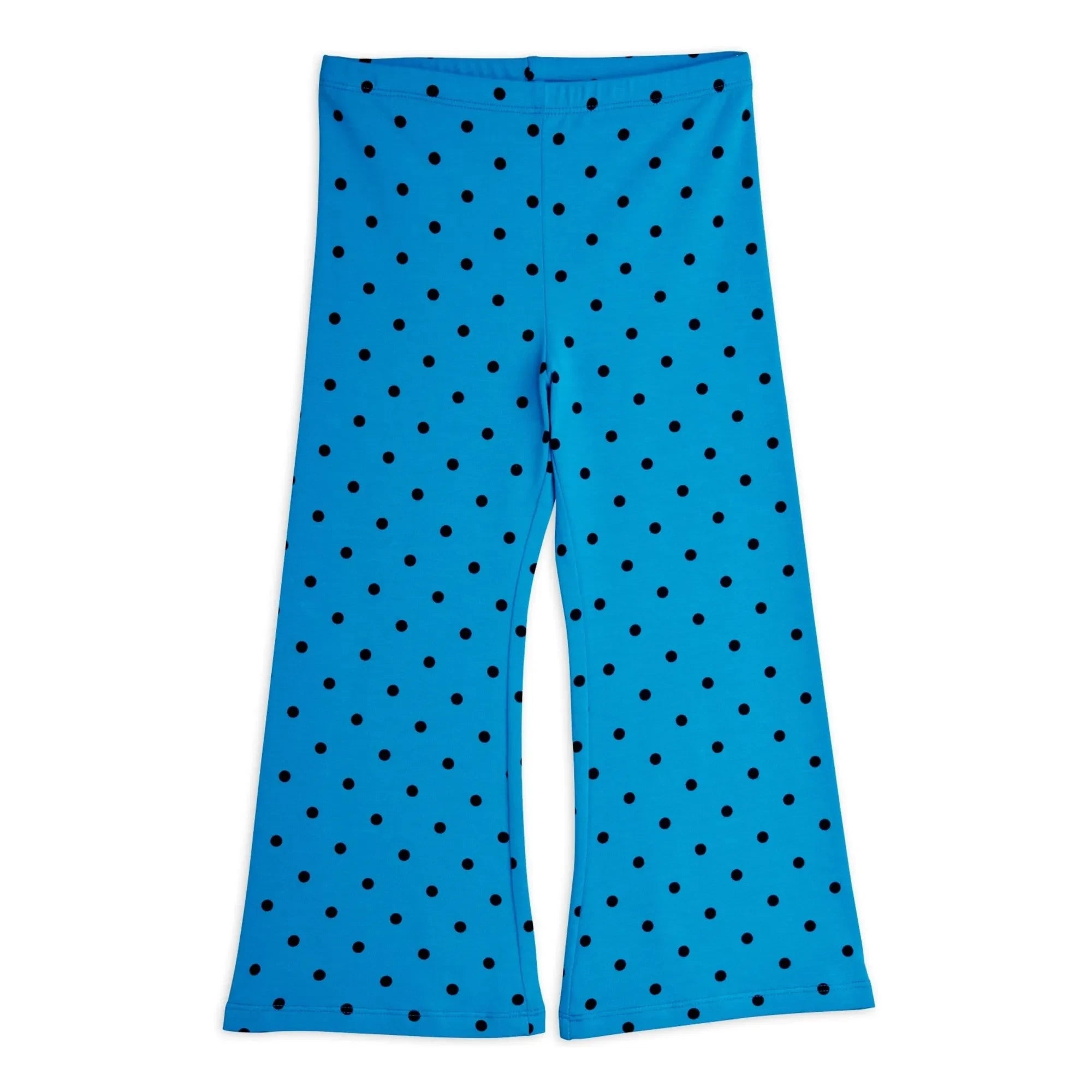 Mini Rodini - Organic Cotton Flare Pants | Azure Blue