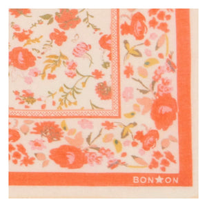 Bonton - Foulindienne Floral Patterned Scarf | Red