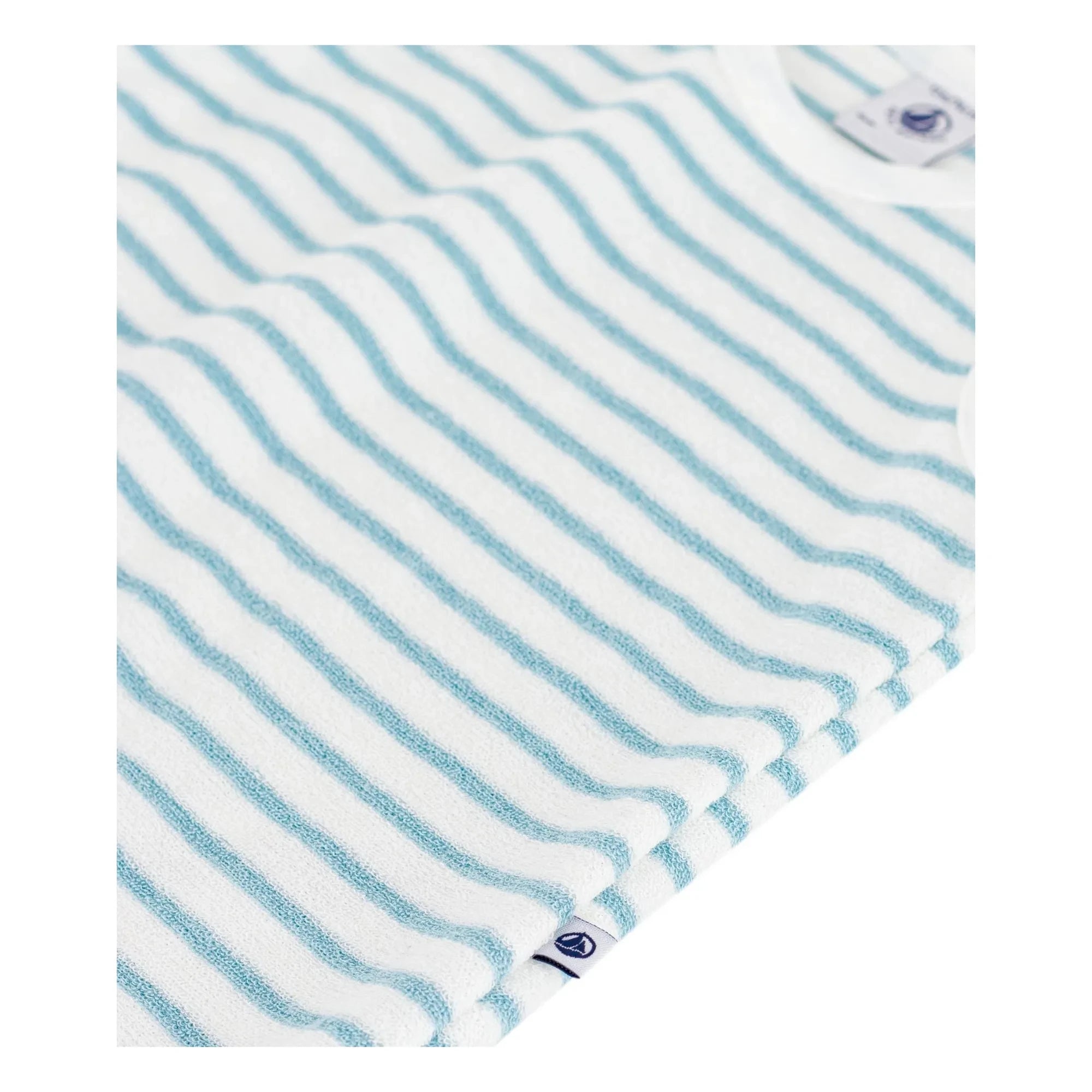 Petit Bateau - Striped Towel Romper | Blue