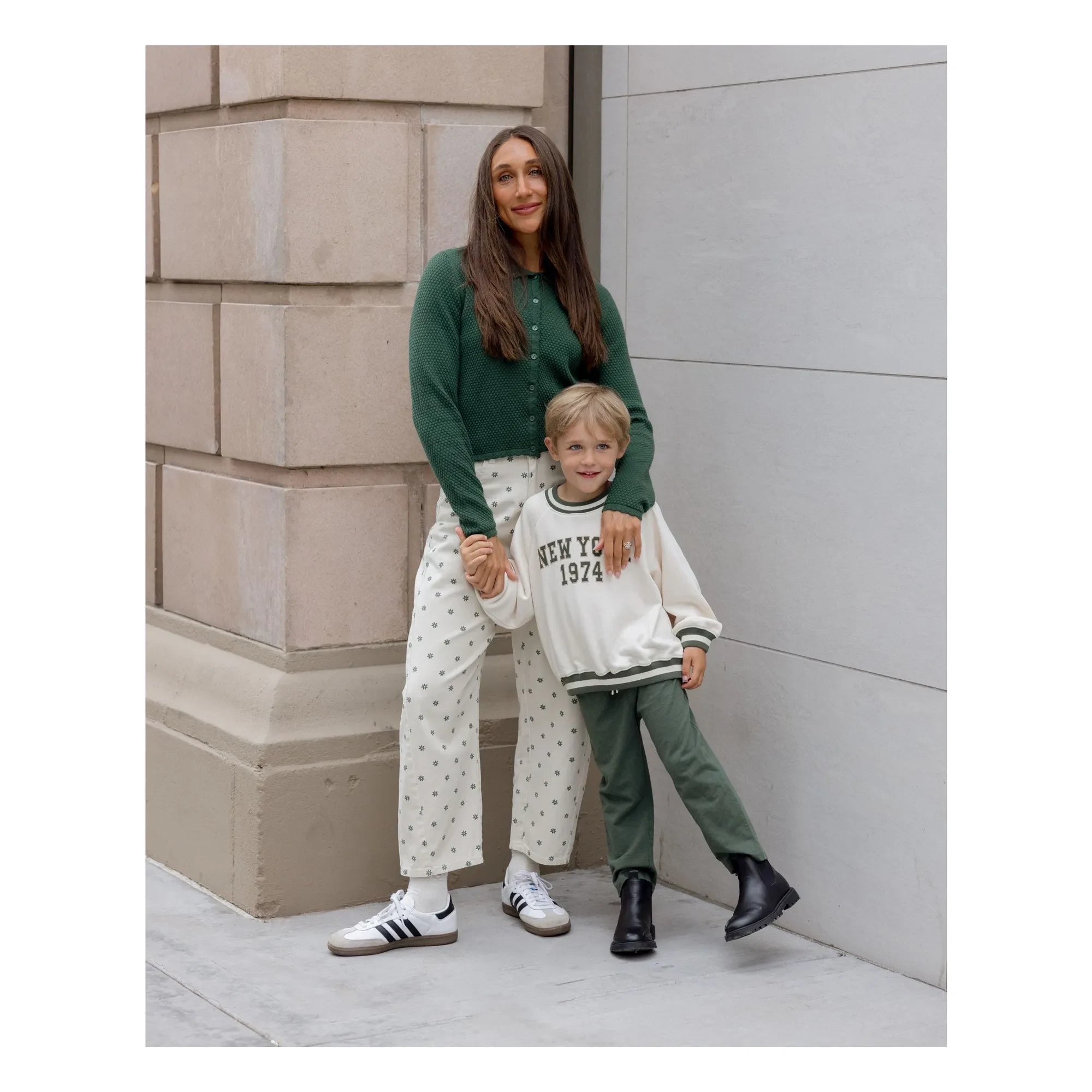 Rylee + Cru - Raglan Sweat New York Mini | Ivory
