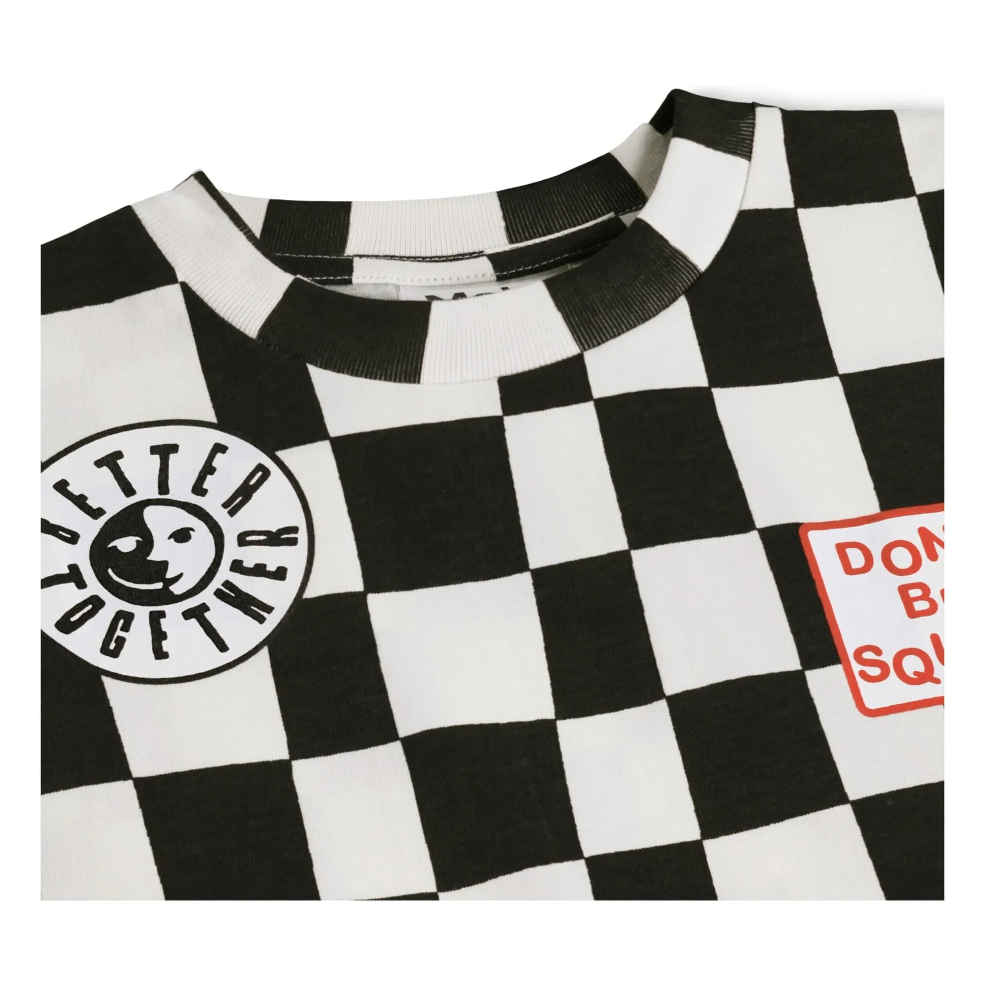 Molo - Riley Damier Organic Cotton T-Shirt | Black