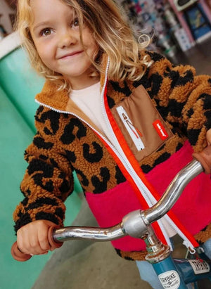 Hello Hossy - Leopard Fleece Jacket | Brown