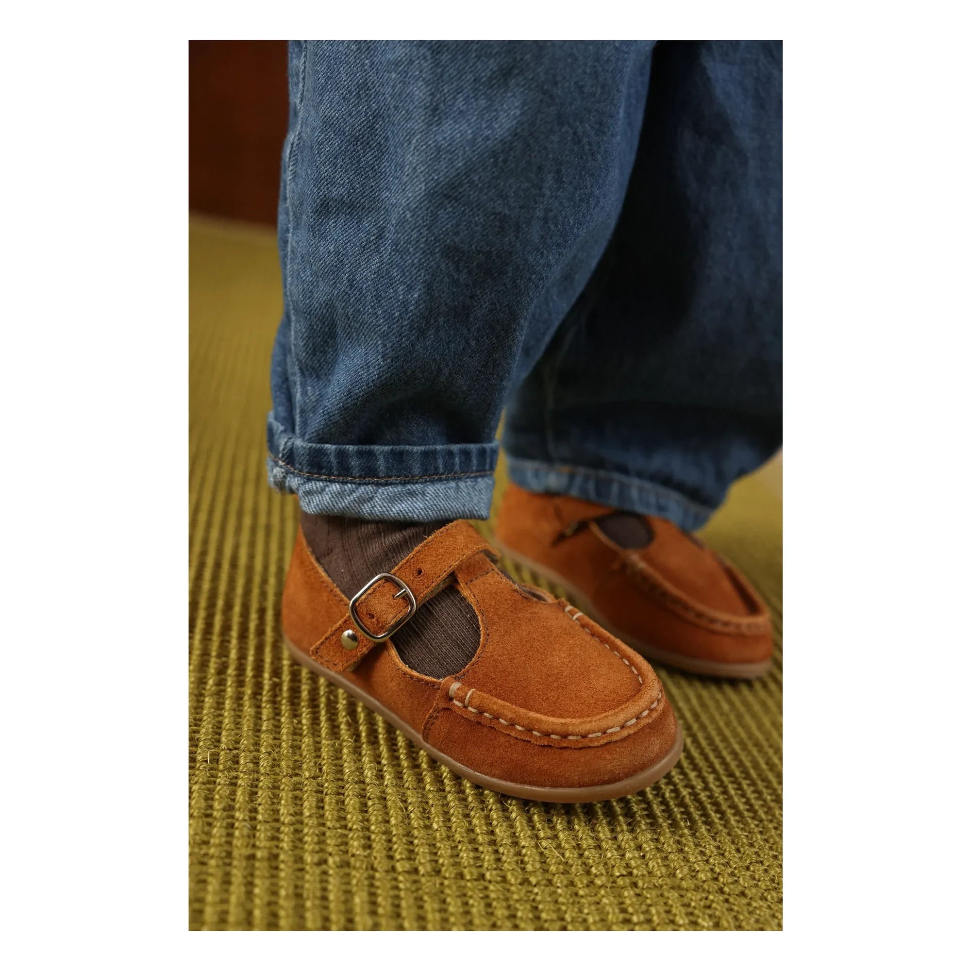 Lazare - Babies Olive Suede | Camel