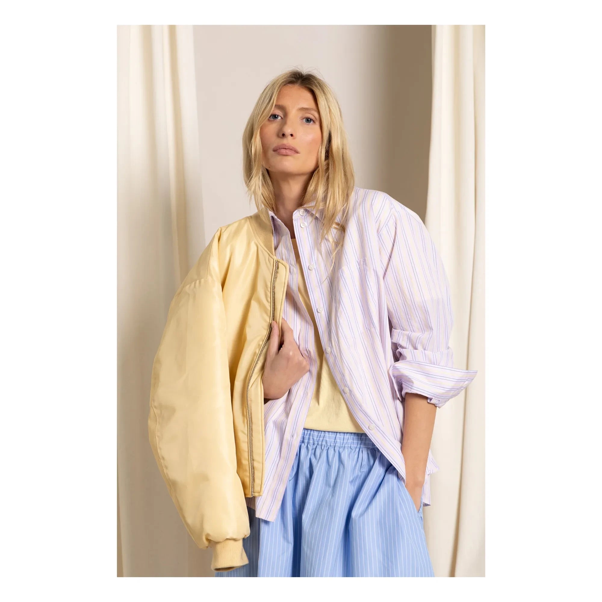 Smallable Woman - Solstice Bomber Jacket | Pale Yellow