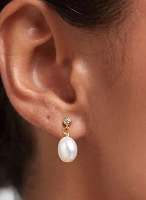 Anni Lu - Pearl Earrings | Oat