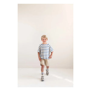 Jenest - Rayé Organic Cotton T-Shirt | Blue