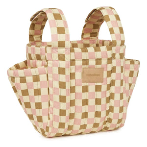 Nobodinoz - Hyde Park Mosaic Baby Stroller Organizer Bag | Pink