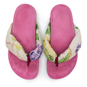 Maison Mangostan - Grape flip flops | Pink
