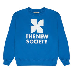 The New Society - Mykonos Logo Sweatshirt | Blue