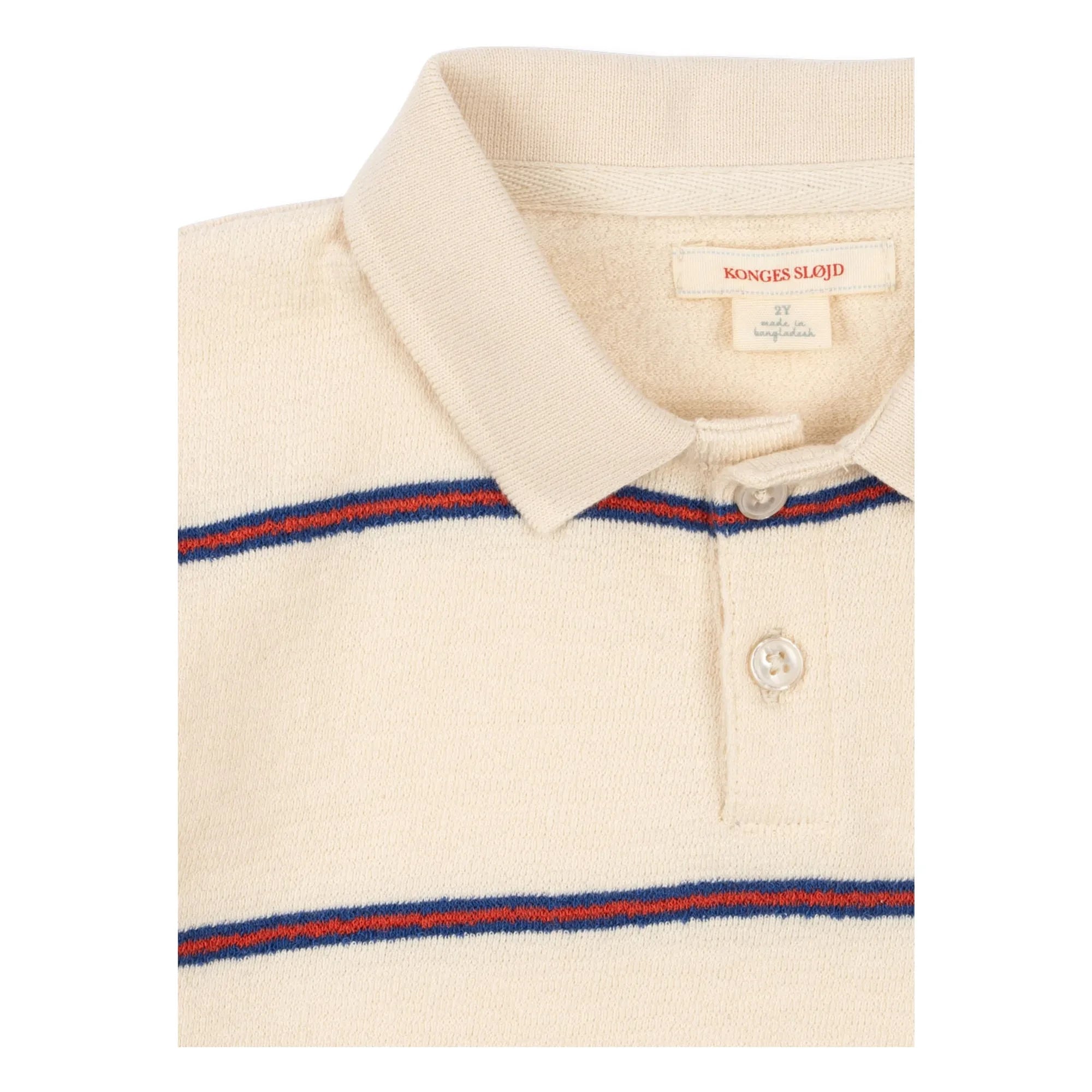 Konges Sløjd - Striped Organic Cotton Polo Trio | Beige