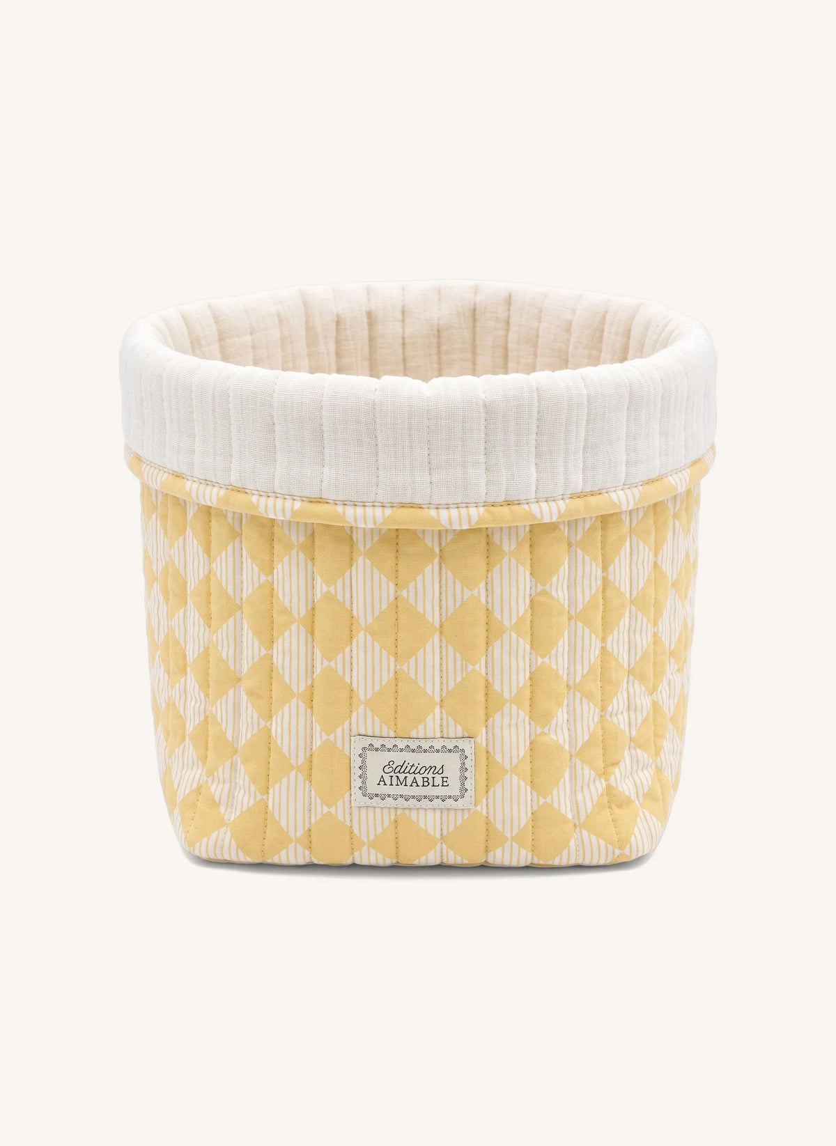 Editions Aimable - Paul storage basket | Harlequin Poplin