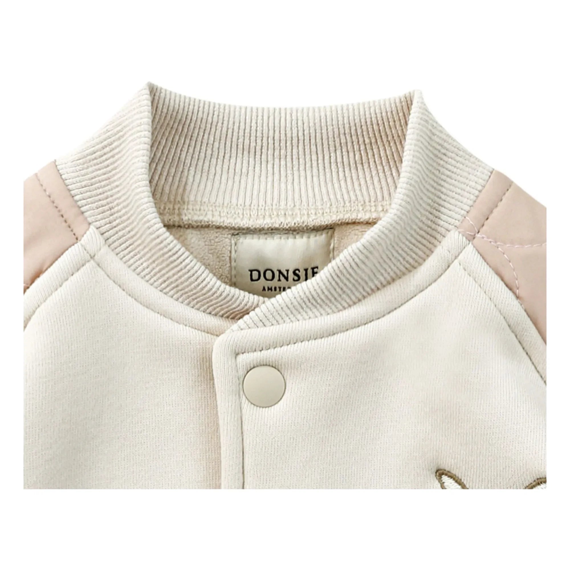 Donsje - Noal Bi-Material Bomber | Ecru