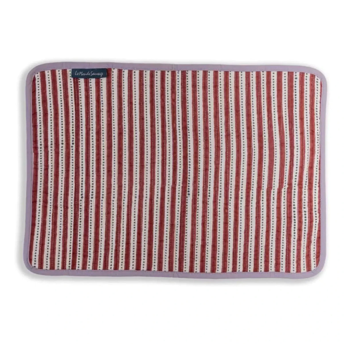 Le Monde Sauvage - Kyushu Double-Sided American Platter - Set of 4 | Red
