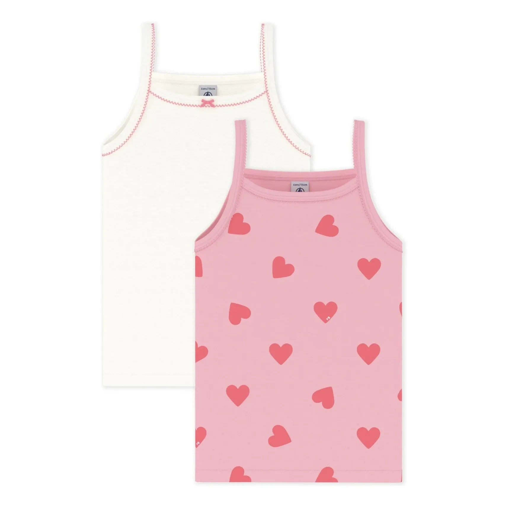 Petit Bateau - 2'li Kalp Atlet | Pembe
