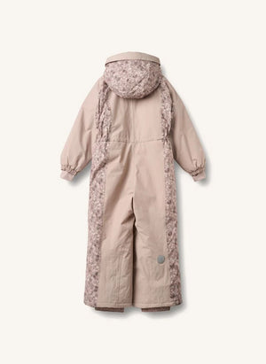 Wheat - Melte Fleurs Ski Suit Made from Recycled Fibers | Light Pink