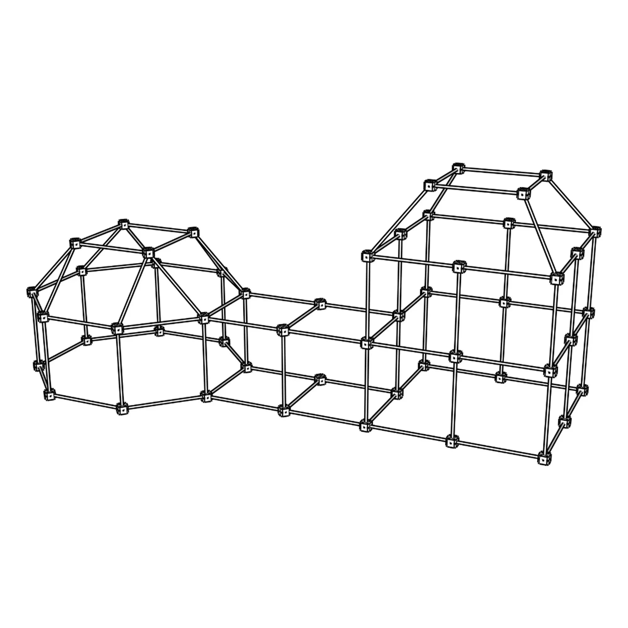Sarbakane - Cabin Building Kit with Grizzly Pack - 155 Pieces