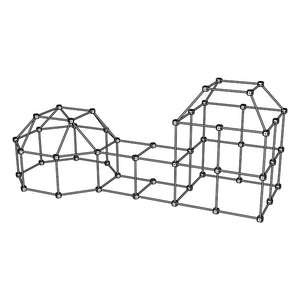 Sarbakane - Cabin Building Kit with Grizzly Pack - 155 Pieces
