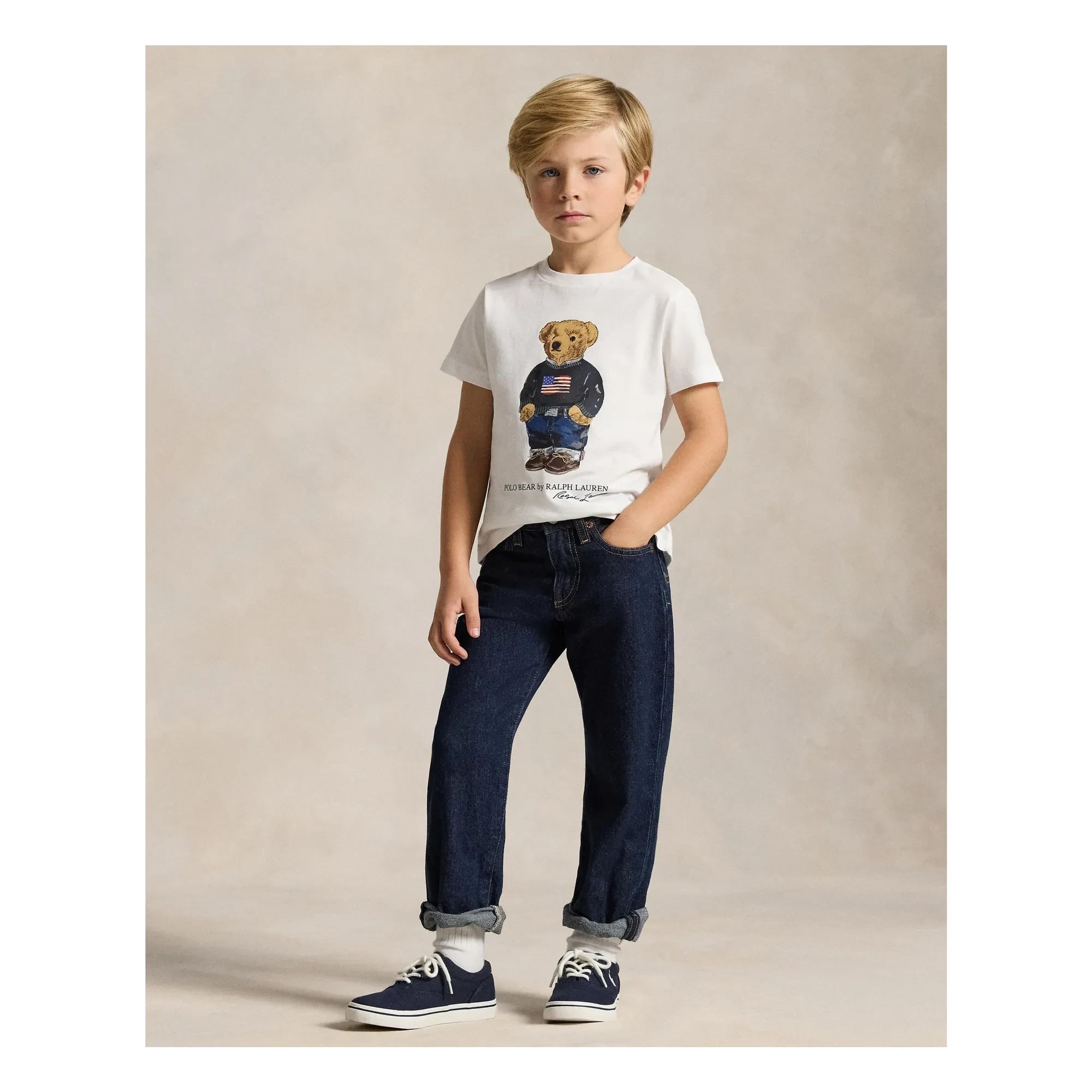 Ralph Lauren - Bear Jersey T-Shirt | White