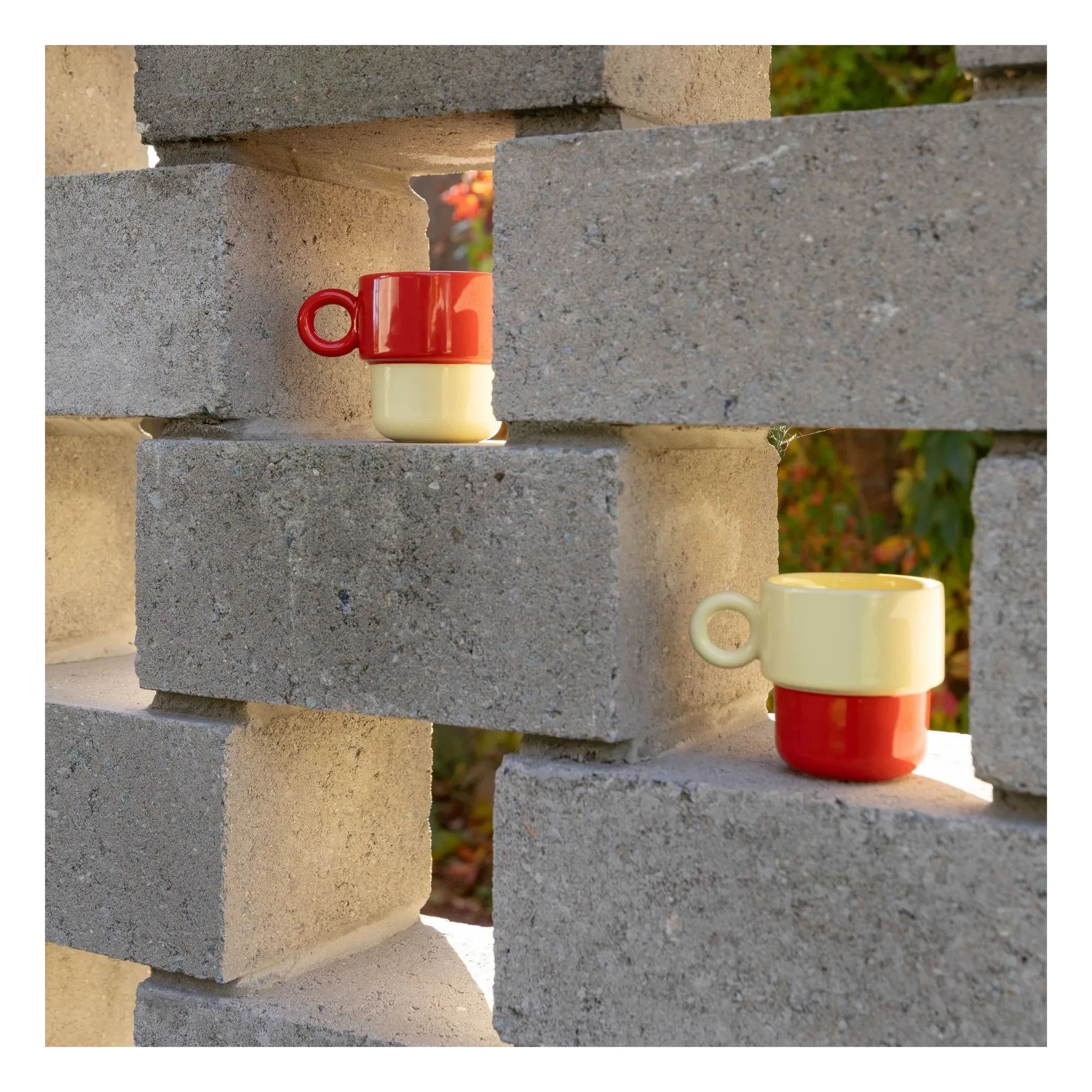 &Klevering - Chiquito Cups - Set of 2 | Brick Red