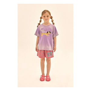 Jelly Mallow - Tie and Dye Dog T-Shirt | Purple