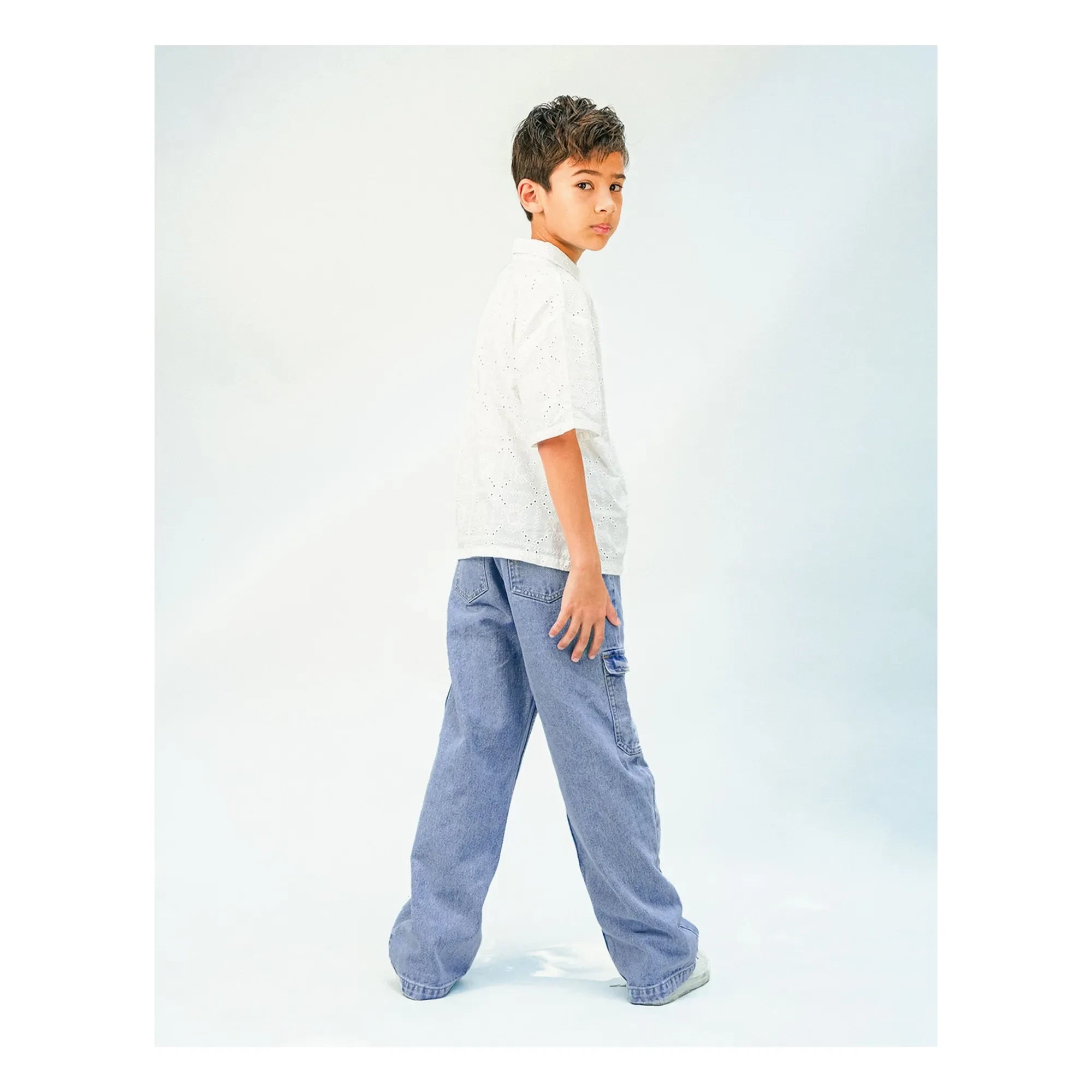 Gingersnaps - Banana Prim Cargo Jeans | Light Blue