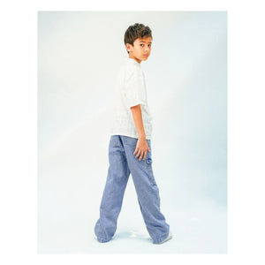 Gingersnaps - Banana Prim Cargo Jeans | Light Blue
