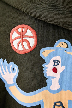 Les Deux kapüşonlu erkek pamuklu sweatshirt