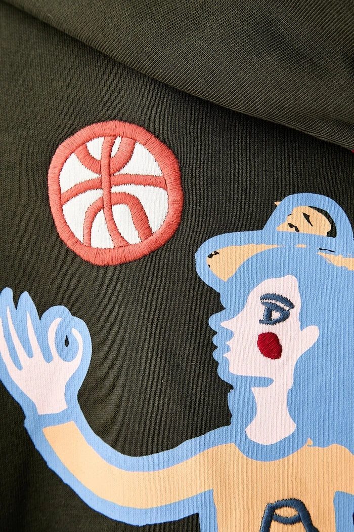 Les Deux kapüşonlu erkek pamuklu sweatshirt