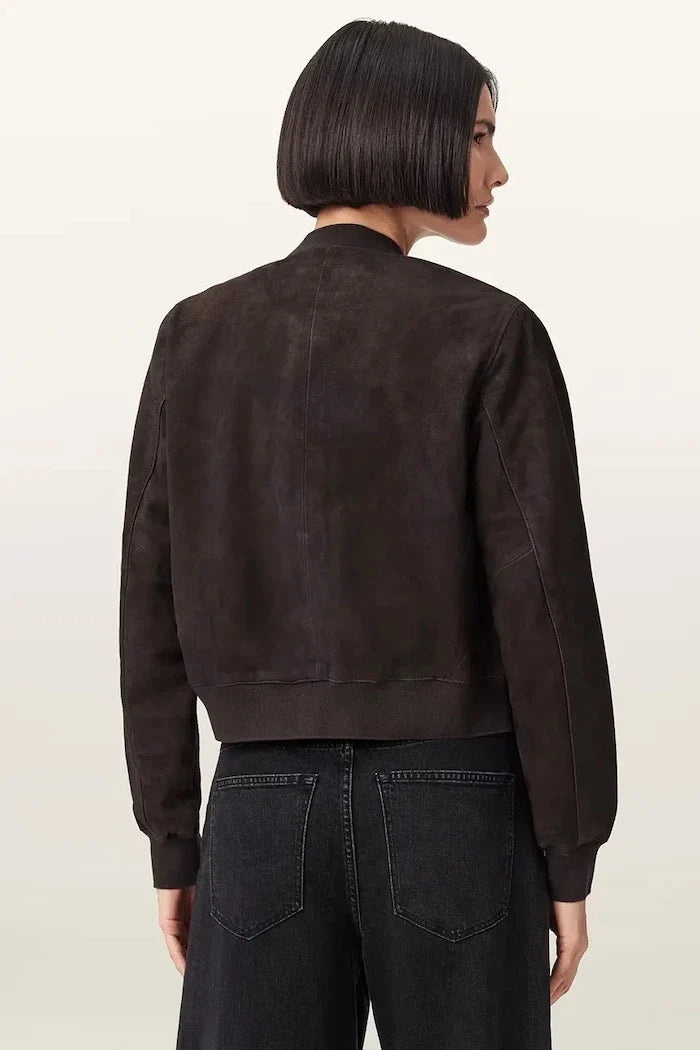 AllSaints kadın süet bomber ceket ORTEN