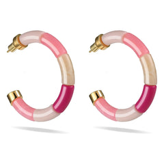 Parabaya - Personalized Bola Earrings | Pink