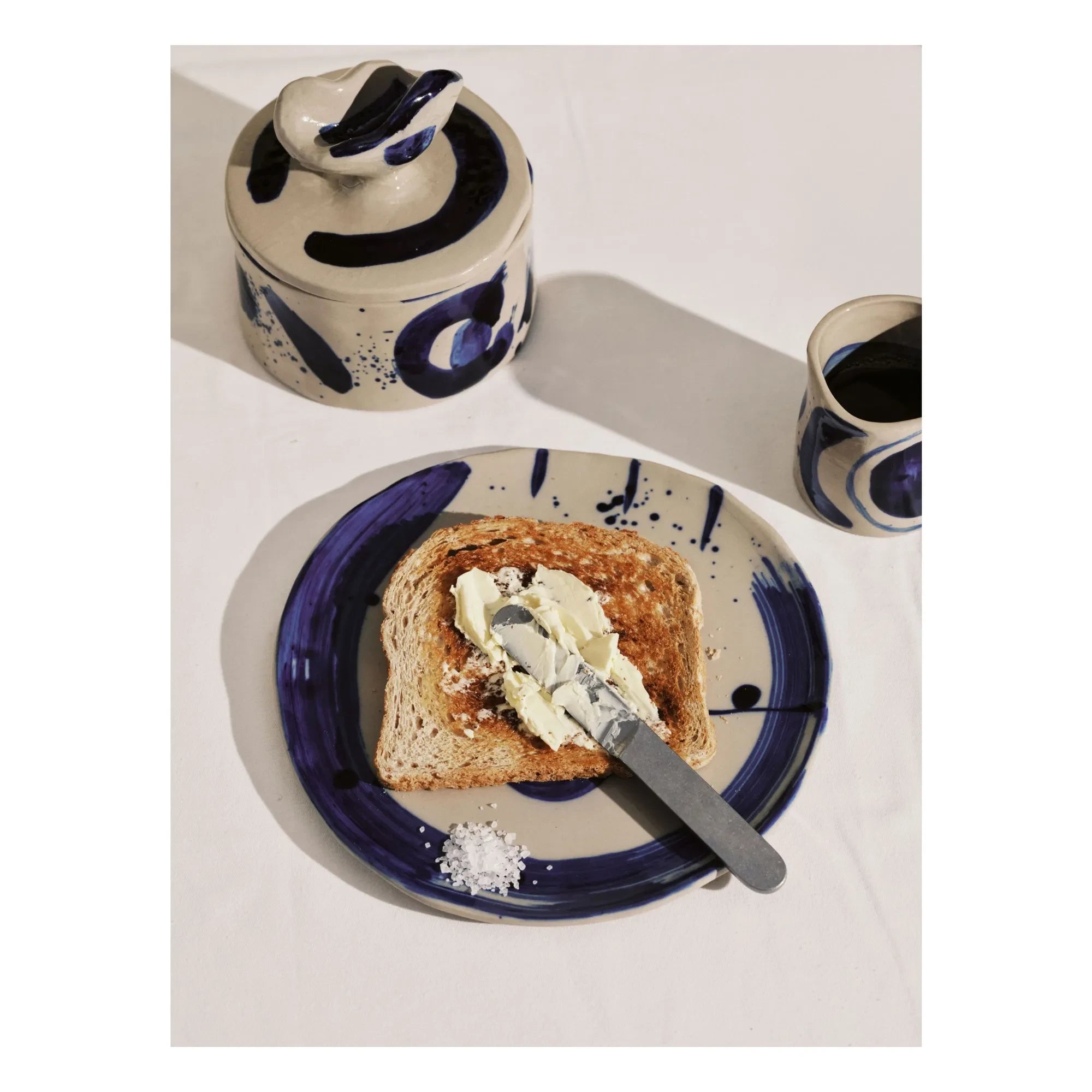 Serax - Sophia Dessert Plates, Marie Michielssen - Set of 4 | Blue