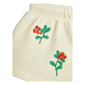 Mini Rodini - Organic Cotton Floral Pattern Shorts | Ecru