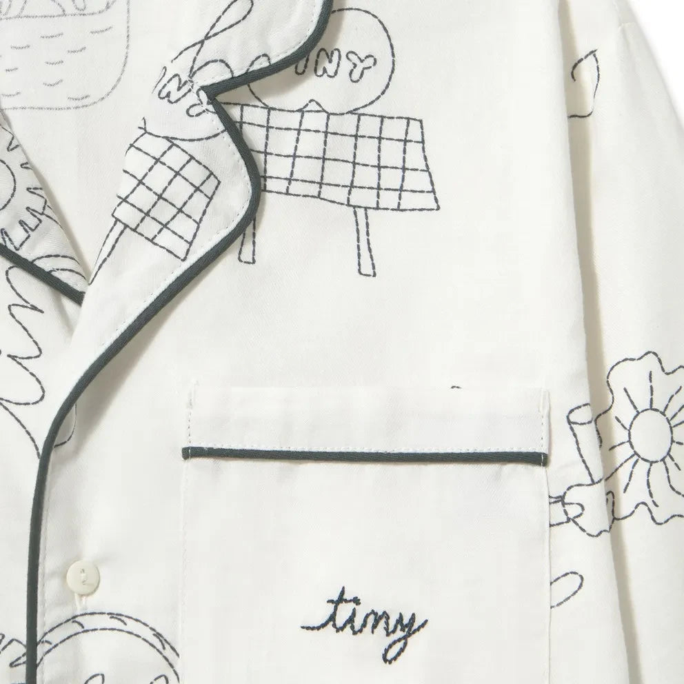 Tinycottons - Apple Pijama | Beyaz