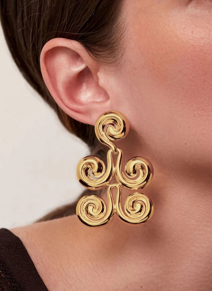 Jenny Bird - Mega Nico Earrings | Gold