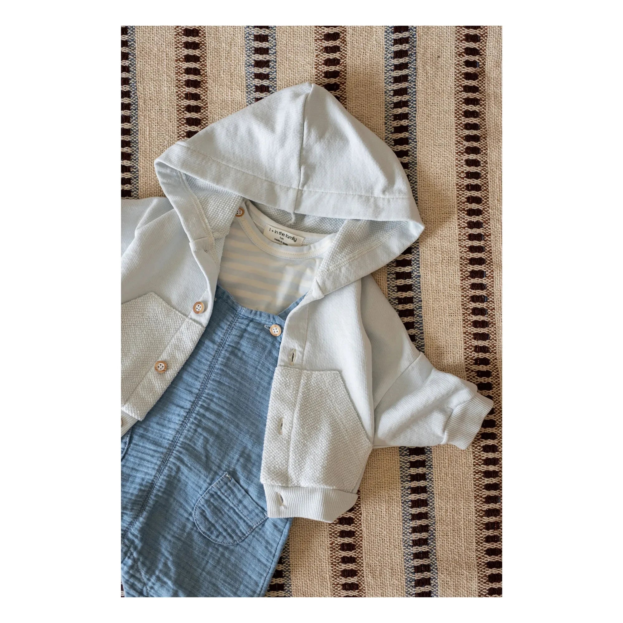 1+ in the family - Naxos Polar Hooded Jacket | Light Blue